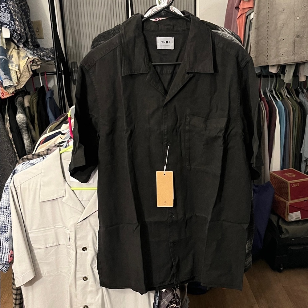 NN07 Julio Lyocel Button Down Camp Shirt